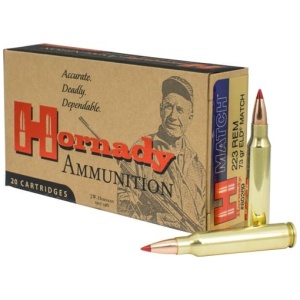 HORNADY 223 REM 73GR ELD MATCH - 20RD 10BX/CS