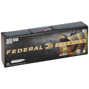 FEDERAL PREMIUM 300 WSM 180GR - TROPHY BONDED TIP 20RD 10BX/CS