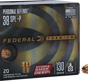 FEDERAL 38 SPECIAL+P 130GR - HYDRA-SHOK JHP 20RD 10BX/CS