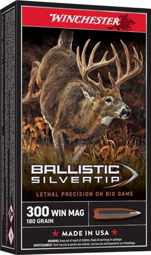 WINCHESTER SUPREME 300 WIN MAG - 180GR SILVERTIP 20RD 10BX/CS