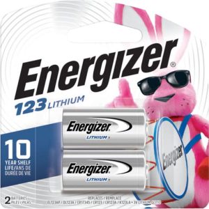 ENERGIZER LITHIUM BATTERIES - CR123A 2-PACK