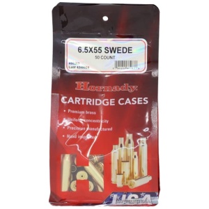 HORNADY UNPRIMED CASES 6.5X55 - SWEDISH 50 PACK 5PK/CS