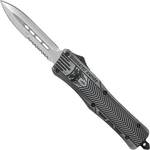 COBRATEC MEDIUM CTK1 OTF - STONEWASH 3" DAGGER SERRATED