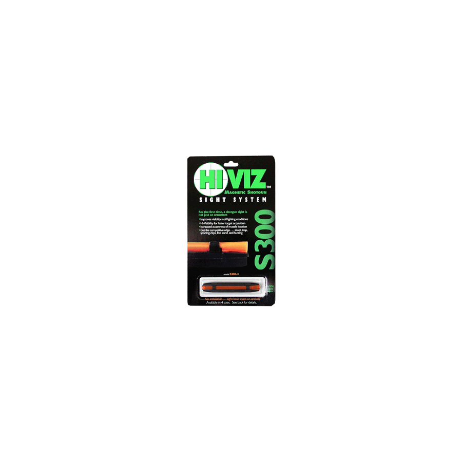 HIVIZ SHOTGUN FRONT SIGHT - MAGNETIC RIB .218-.328" RED - Image 3