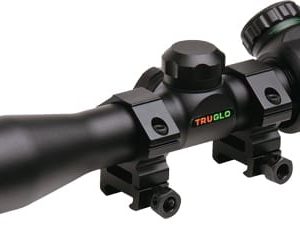 TRUGLO CROSSBOW SCOPE 4X32 - BLACK WITH RINGS ILLMNTD RETCL