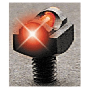 TRUGLO SIGHT STAR BRITE DELUXE - 3MM THREAD FIBER OPTIC RED