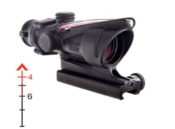 TRIJICON ACOG 4X32 .223 BAC CHEVRON RED