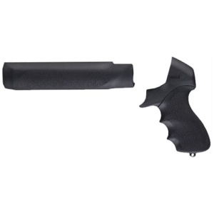 HOGUE PISTOL GRIP W/FOREND - MOSSBERG 500 12GA. BLACK