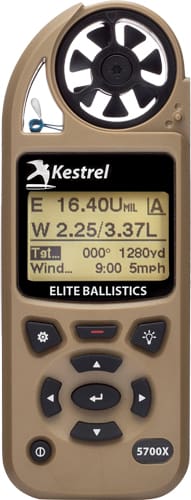 KESTREL 5700X WEZ W/ APPLIED - BALLISTICS TAN