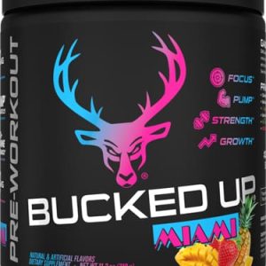 BUCKED UP PRE-WORKOUT MIAMI - STRAWBERRY MANGO 30 SERVINGS