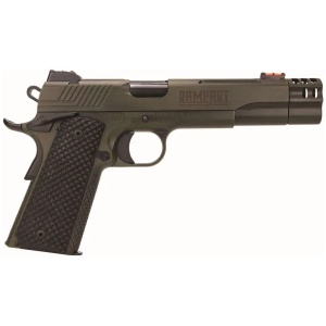 KIMBER RAMPART 1911 38SUPER 5" W/ COMP OD GREEN BLK G10 GRIPS 1-8RD MAG