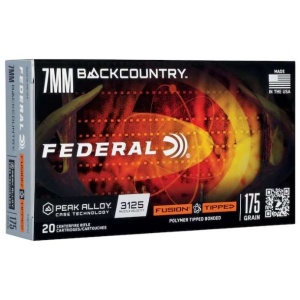 FEDERAL 7MM BACKCOUNTRY 175GR FUSION TIPPED 20 RD/BX 10 BX/CS