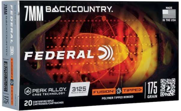 FEDERAL 7MM BACKCOUNTRY 175GR FUSION TIPPED 20 RD/BX 10 BX/CS