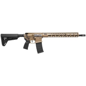 SIG SAUER M400 SDI FDE 5.56 RIFLE, 16" W/ RAIL, MAGPL STOCK, FLATBLDE TRIGGER