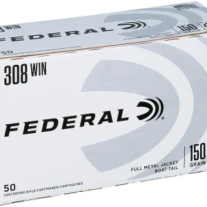 FEDERAL 308 WIN 150GR FMJ-BT 50RD/BX 5BX/CS