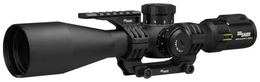 SIG SAUER BRAVO6TBDX SCOPE 5-30X56 35MM FFP, DEV-L MRAD, BDX-T1 ADJ BLACK ALPHA5 MOUNT INCLUDED