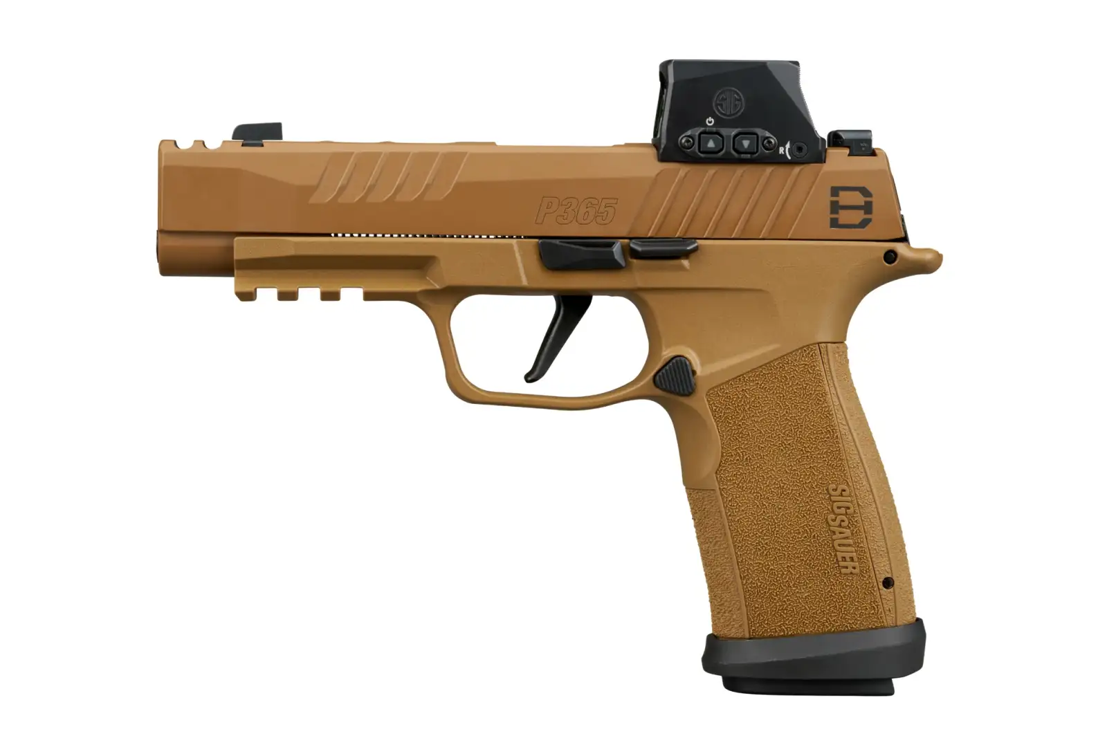 SIG SAUER 365 FUSE COMP DH3 DANIEL HORNER ROMEO SIG LOC 9MM PISTOL 3.7" COYOTE O.R. 2-21RD1-17RD MAG