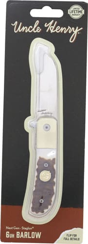 UNCLE HENRY KNIFE NEXT GEN - STAGLON 2.7" FOLDER WHARNCLIFE