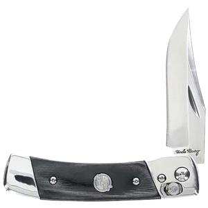 UNCLE HENRY KNIFE PLB5 2.9" - BLADE LMNT WOOD HANDLES PIVOT