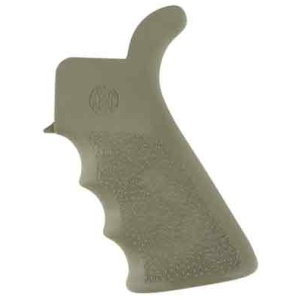 HOGUE AR-15 BEAVERTAIL GRIP - W/FINGER GROOVES OD GREEN