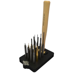 GRACE USA 17 PIECE AR15 PUNCH - & HAMMER SET W/BENCH BLOCK