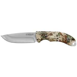 CAMILLUS MASK FIXED BLADE - 4" SS DROP POINT BLADE CAMO