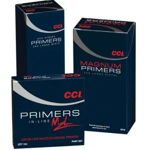 CCI 250 MAG LARGE RIFLE PRIMER 100 RD/BX 10BX/BRICK 50 BX/CS