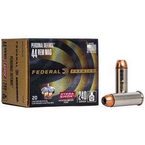 FEDERAL 44MAG 240G HYDRA SHOK JHP 20RD