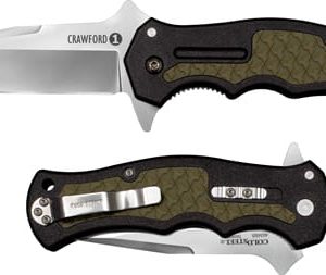 COLD STEEL CRAWFORD MODEL 1 - 3" PLAIN EDGE CLIP FOLDER