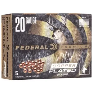 FEDERAL 20GA 2-3/4" MAX. 20 PELLETS-3B 5 RD/BX 50 BX/CS