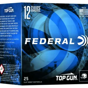 FEDERAL TOP GUN 12GA 2-3/4” 1OZ 1,250 FPS 8 25 RD/BX 10 BX/CS
