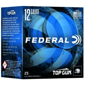 FEDERAL TOP GUN 12GA 2-3/4” 1OZ 1,250 FPS 8 25 RD/BX 10 BX/CS
