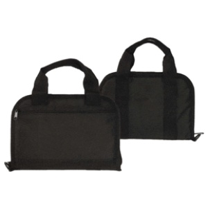 TOC TACTICAL PISTOL CASE - 14" BLACK W/MAGAZINE POCKETS