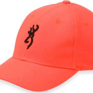 BROWNING CAP YOUTH SAFETY - ORANGE W/3D BUCK MARK LOGO ADJ