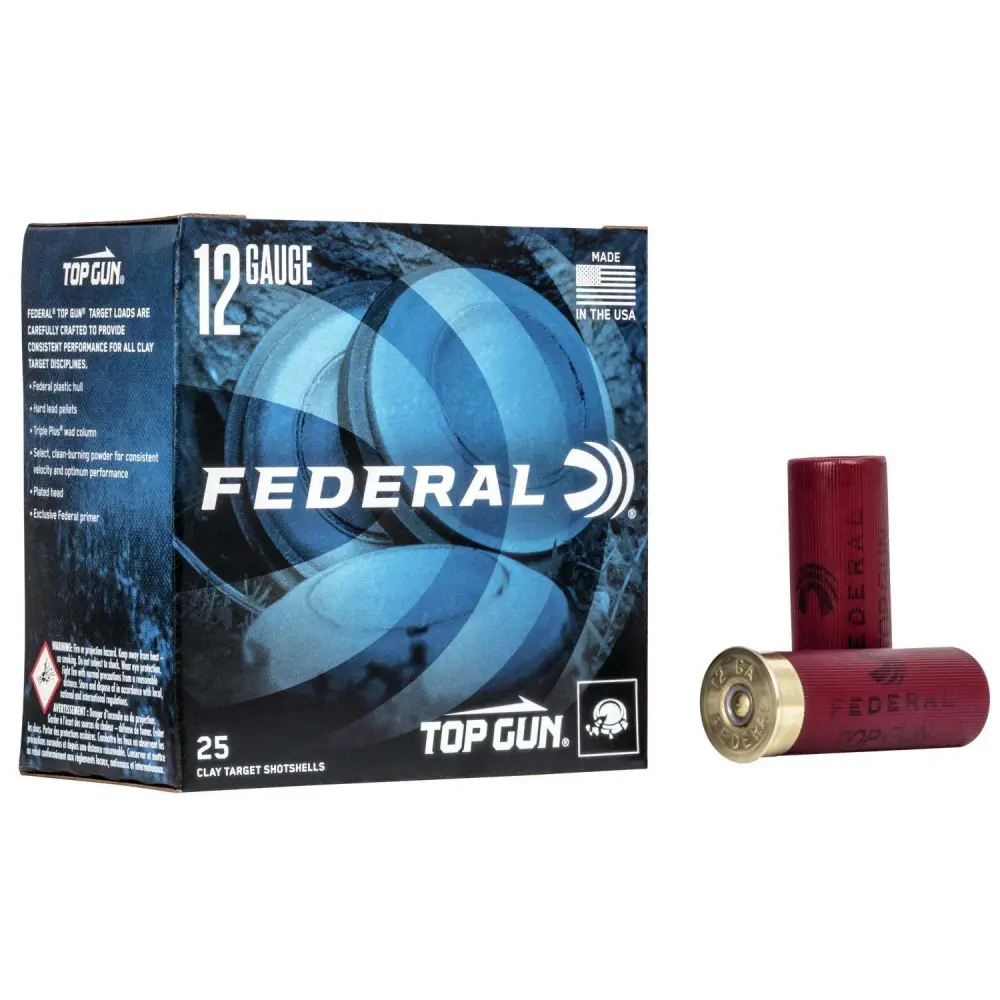 FEDERAL TOP GUN 12GA 2-3/4" 2-3/4DE 1OZ 7.5 25 RD/BX 10 BX/CS