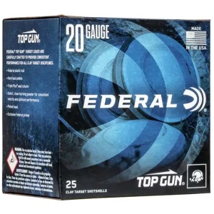 FEDERAL TOP GUN 20GA 2-3/4" 2-1/2DE 7/8OZ 9 25 RD/BX 10 BX/CS