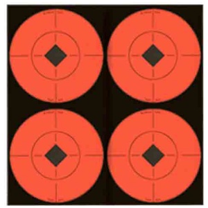 B/C TARGET SPOTS 3" TARGET - 40 TARGETS ORANGE