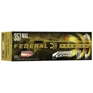 FEDERAL 357 MAG 170GR HAMMERDOWN 20 RD/BX 10 BX/CS