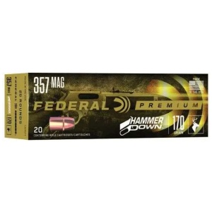 FEDERAL 357 MAG 170GR HAMMERDOWN 20 RD/BX 10 BX/CS