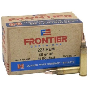 FRONTIER® 223 REM 55 GR HOLLOW POINT MATCH™ (50 - ORIENTED) 50RD/BX 10BX/CS