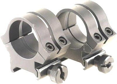 WEAVER RINGS DETACHABLE QUAD- - LOCK 1" HIGH SILVER .332"