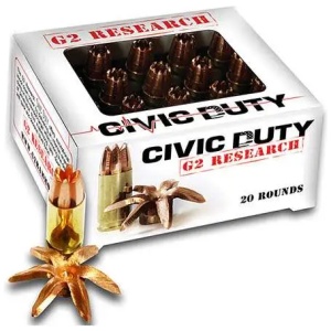 G2R CIVIC DUTY 45ACP 20RD BOX 25 BOXES PER CASE