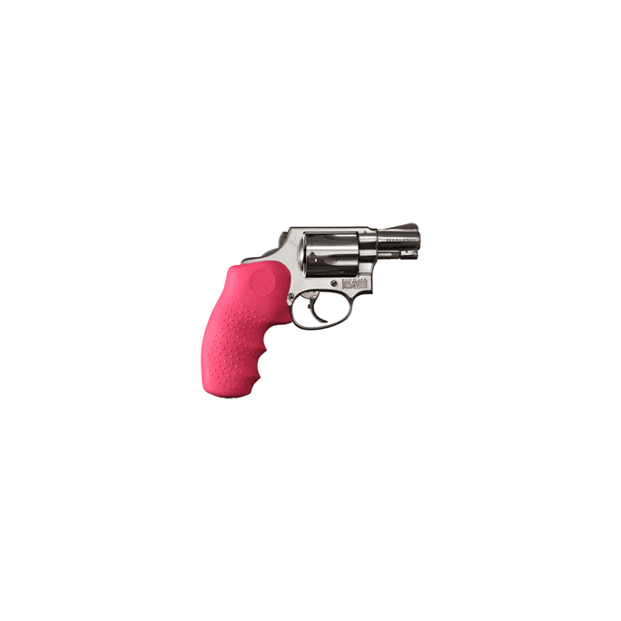 HOGUE GRIPS S&W J FRAME RUBBER - ROUND BUTT MONOGRIP PINK - Image 2