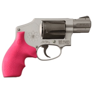 HOGUE GRIPS S&W J FRAME - ROUND BUTT BANTAM PINK
