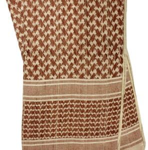RED ROCK SHEMAGH HEAD WRAP - TAN/BROWN