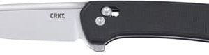 CRKT Q COMPACT 3.05" PLAIN - EDGE BLACK STNWSH CROSSBAR
