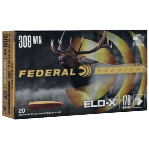 FEDERAL 308 WIN 178 GR ELD-X 20 RD/BX 10 BX/CS