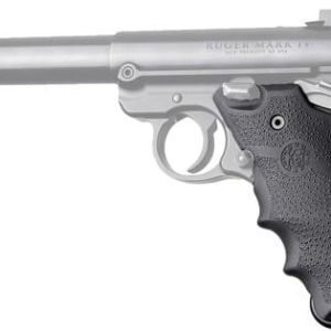 HOGUE GRIPS RUGER MKIV RUBBER - GRIP W/ FINGER GROOVES BLACK