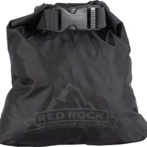 RED ROCK ROLL TOP DRY BAG - 1 LITER WATERPROOF BLACK