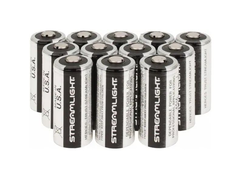 STREAMLIGHT CR123A LITHIUM BATTERIES 12PK